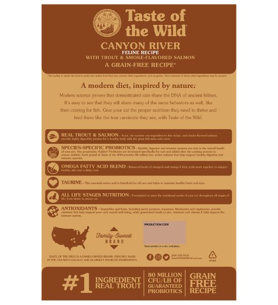 Taste of the Wild Canyon River Feline Formula Dry Cat Food-2