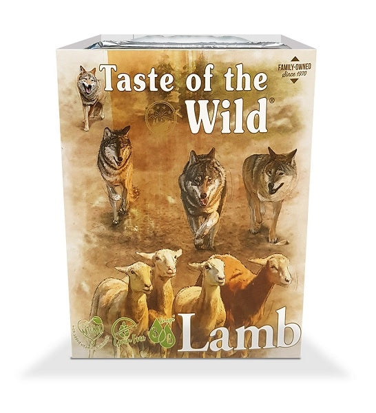 Taste of the Wild Lamb with Fruit & Vegetables Tray Wet Dog Food 390G 2