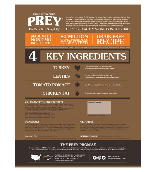 Taste of the Wild PREY Turkey Dry Dog Food-2