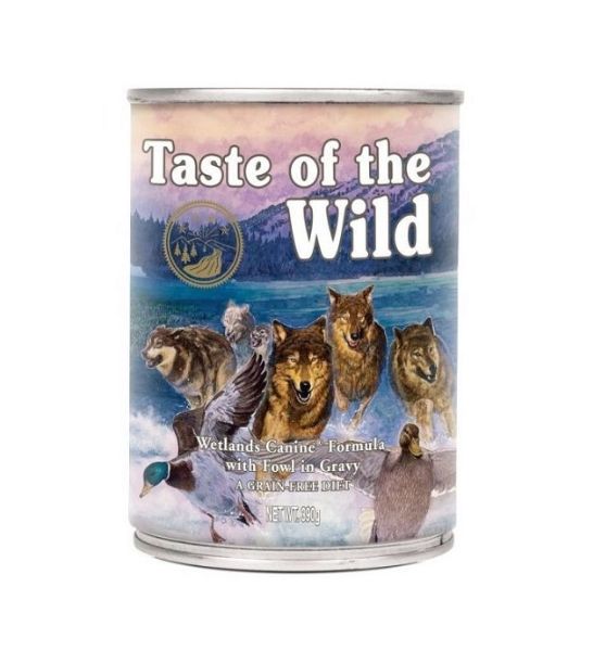 Taste of the Wild Wetlands Canine Fowl in Gravy Wet Dog Food 390G