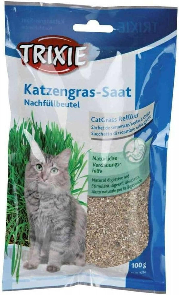 Trixie Cat Grass Refill Bag for Cats-1