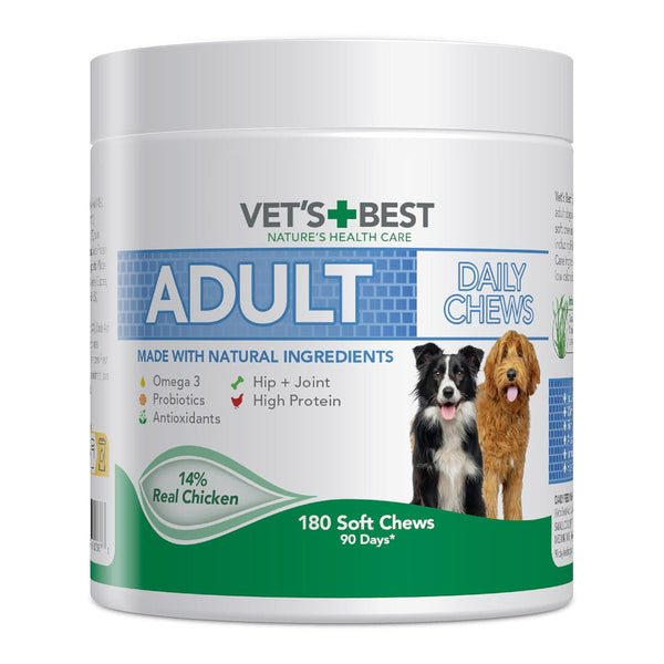 Vets+Best Daily Chews Adult 180 Soft Chews 180pcs-1