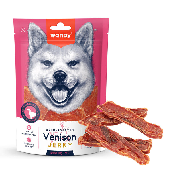 Wanpy Dry Venison Jerky Dog Treats