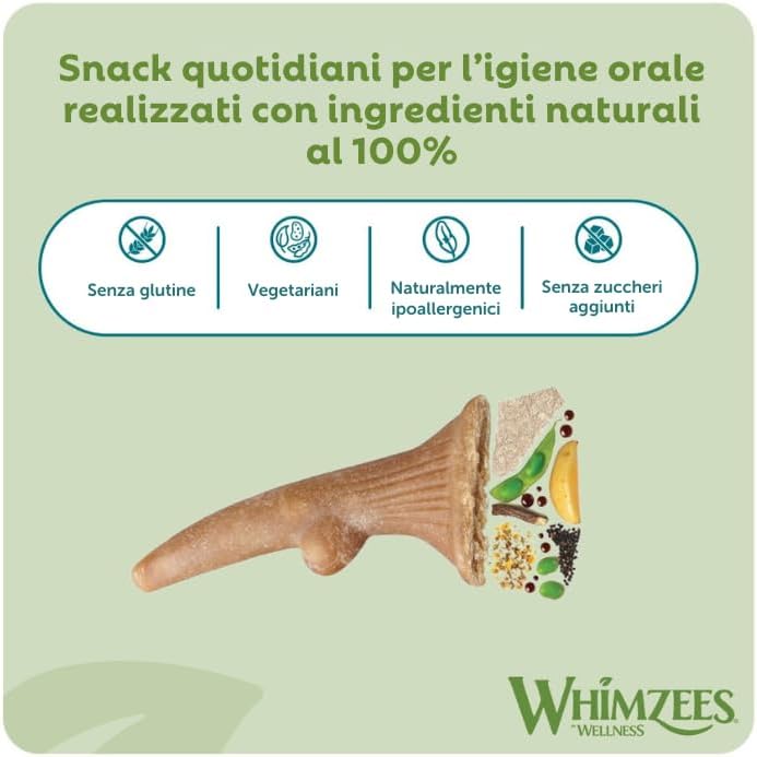  Whimzees Antler Natural Daily Dental Chews Treats-2