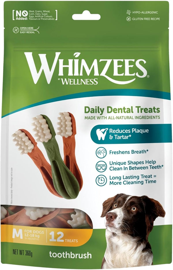Whimzees Natural Grain Free Dental Dog Treats Toothbrush-1