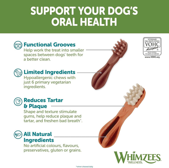 Whimzees Natural Grain Free Dental Dog Treats Toothbrush-4