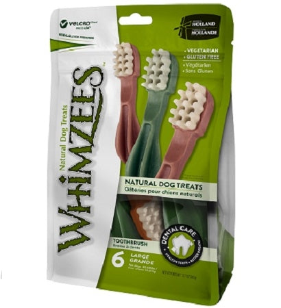 Whimzees Toothbrush Dental Chew Large Value Pack Dog Chews 360G