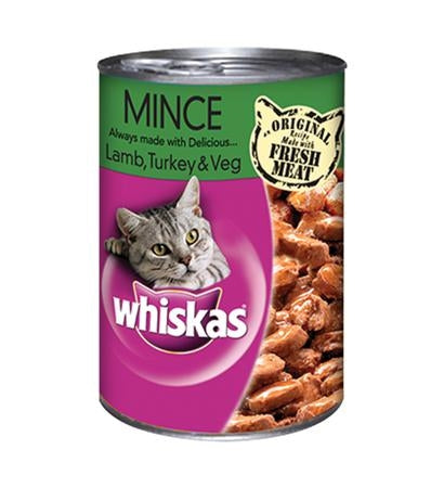 Whiskas Mince Lamb Turkey & Vegetables 