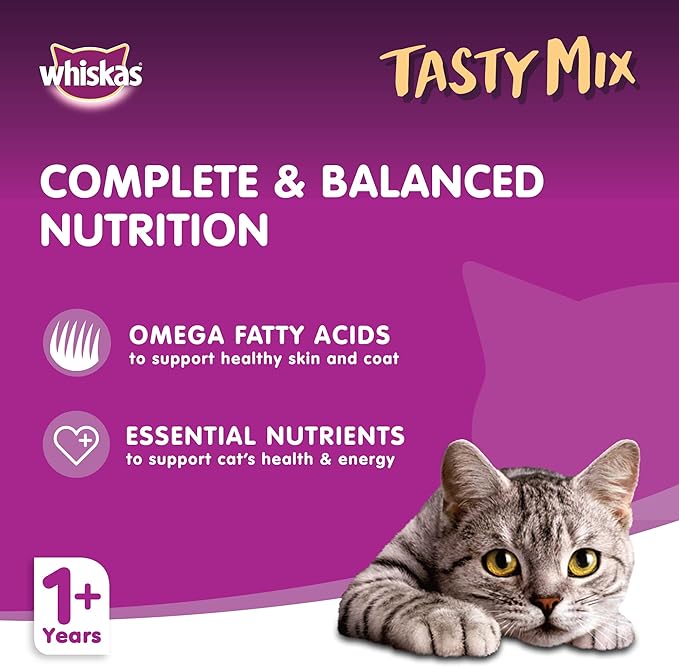 Whiskas Tasty Mix Tuna & Crab Wet Cat Food 1 Year+ 4x70g-3