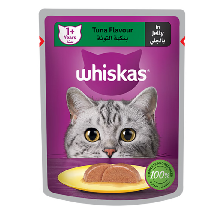 Whiskas Tuna Wet Cat Food In Jelly 1 Year+ 4X80g-2