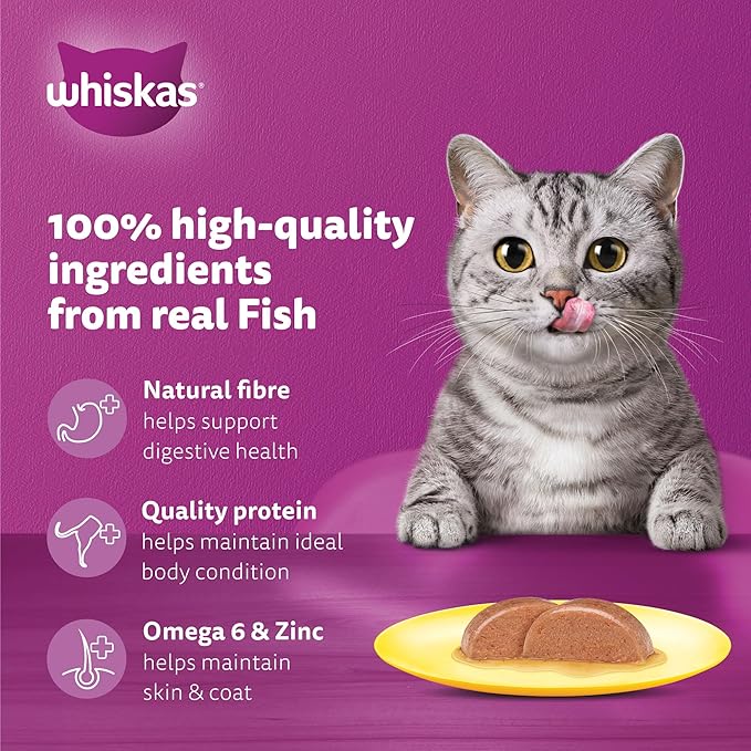 Whiskas Tuna Wet Cat Food In Jelly 1 Year+ 4X80g-4