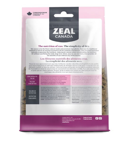Zeal Air Dried Turkey Recipe Dry Dog Food-3