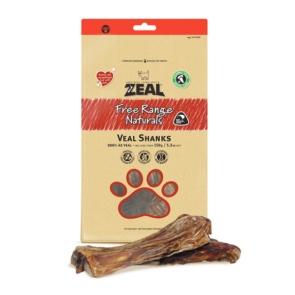 Zeal Pet Food Free Range Naturals Veal Shanks Dog Treats 150G-1