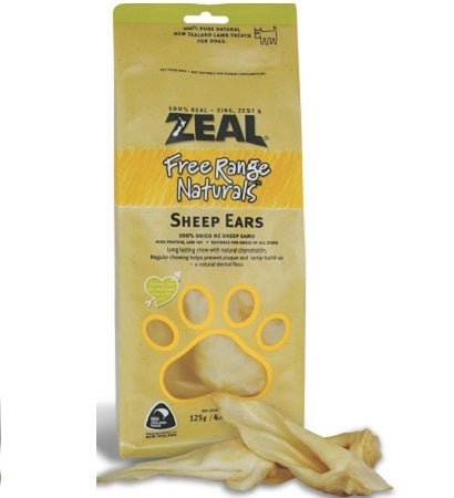 Zeal Pet Food Sheep Ears Dog Treats 125G