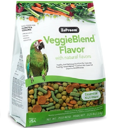 ZuPreem VeggieBlend Medium and Large Parrot Food