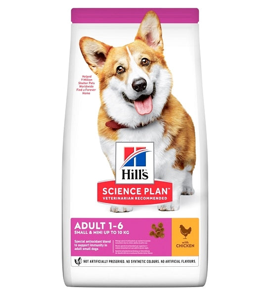 Hill's Science Plan Small & Mini Adult Chicken Dry Dog Food 10 kg